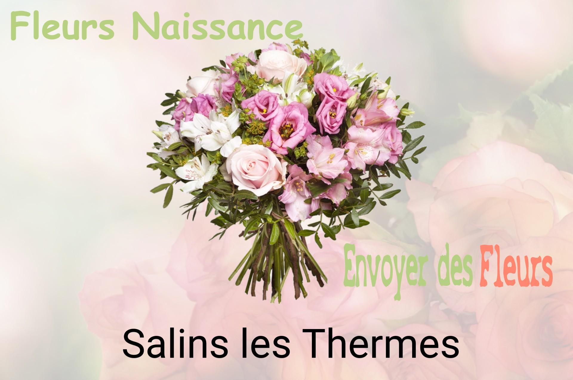 Bouquet de fleurs de naissance livré à Salins-les-Thermes